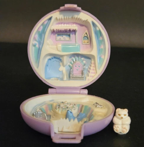 1992 Polly Pocket Jeweled Princess Ice Kingdom Iceland Missing Polly