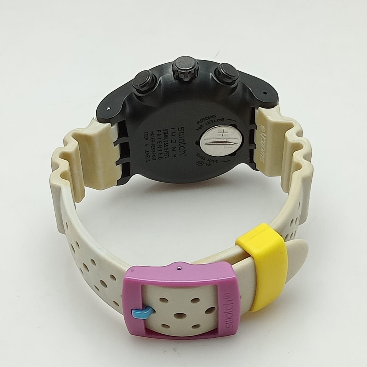 Swatch Irony Swiss Quartz Chronograph V8 Black Dial Sports Watch