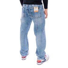 Viazoni Jeans Hugo-5 Herren - Dunkelblaue 5-Pocket Jeans Mit Dicken Nähten