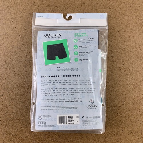 Jockey Generation Boys Size Small 6-8 Multicolor Cotton 3 Pack Boxer Briefs NWT - Picture 5 of 6