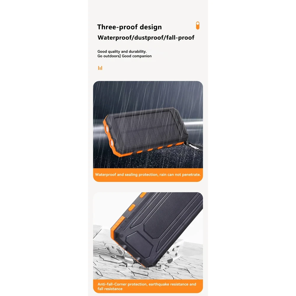 Power Bank Solar Portable Charger Power Bank For Cell Phone Fast Charging Mobile Power Bank Solar Portable Charger Power Bank For Cell Phone Fast Charging Mobile