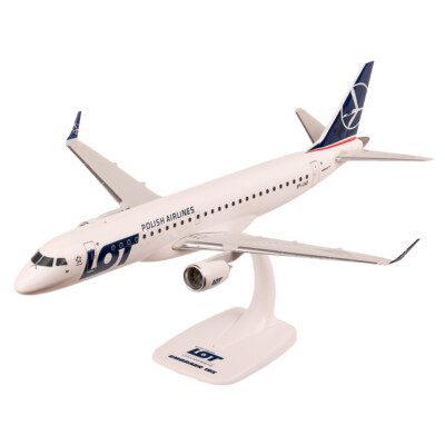 PPC Air LOT Polish Airlines Embraer ERJ-195 SP-LND Desk 1/100 AV Model Airplane