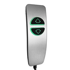 Grey 2 Button 5 Pin Remote Hand Control with Backlight for Power Recliner Chairs