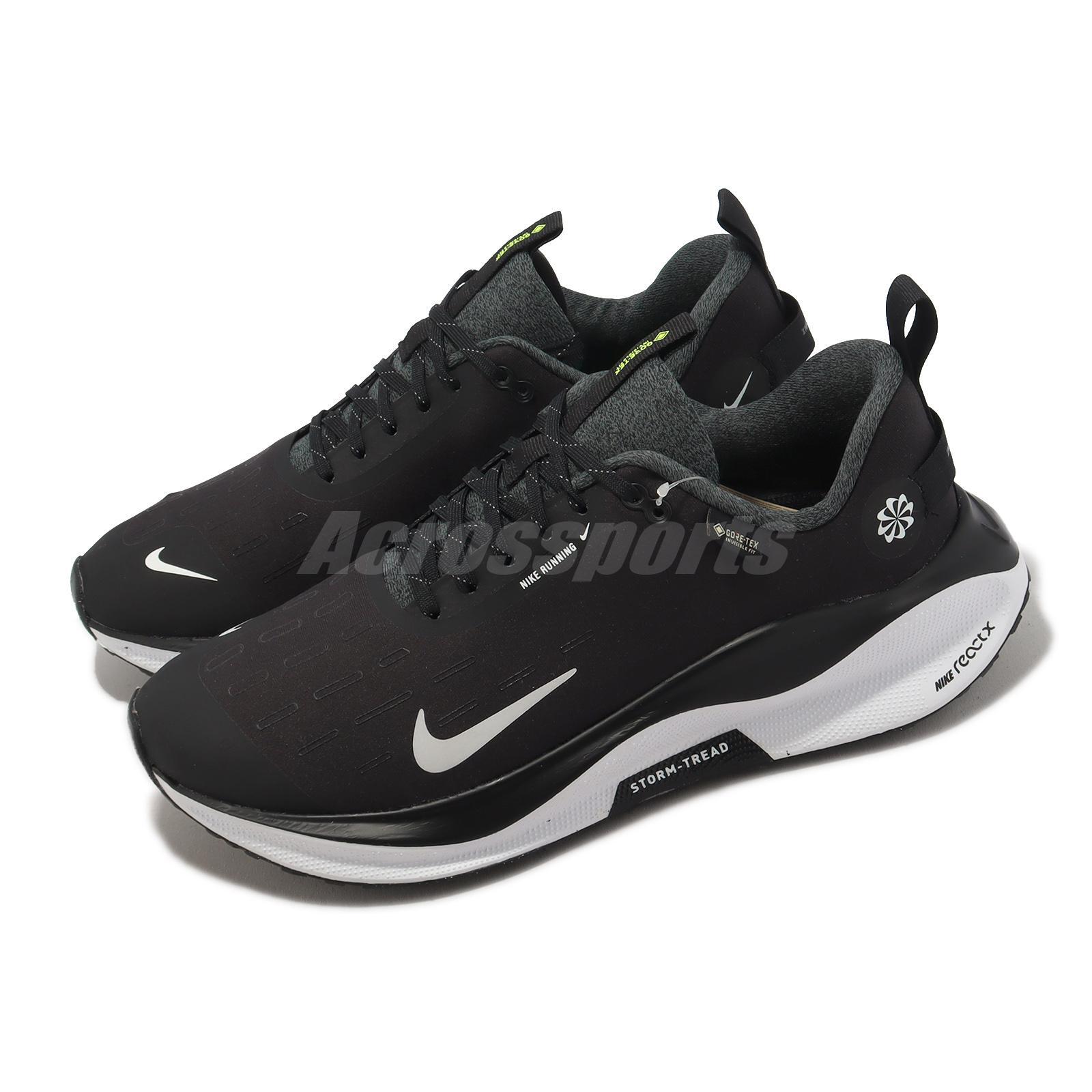 Nike ReactX Infinity RN 4 GTX Gore-Tex черные белые мужские кроссовки FB2204-001