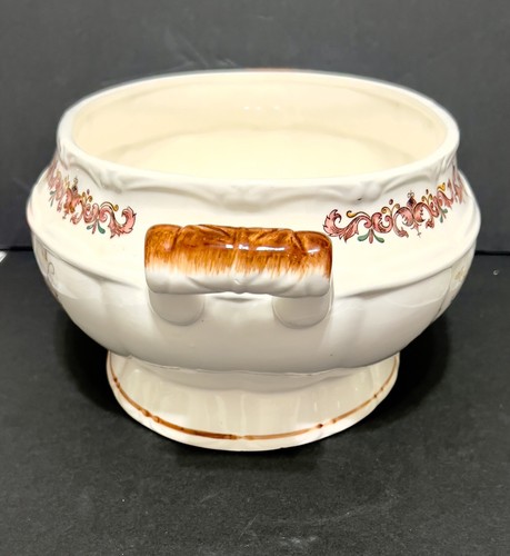 Porzellan Suppenterrine mit Deckel Servierkelle Ernte Obstkorb 13"lx8,25"w Japan - Bild 14 von 18