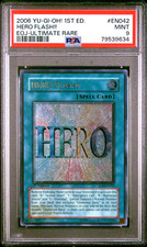 2006 Yugioh (UTR) HERO Flash!! PSA 9 EOJ-EN042 1st Edition Ultimate Rare MINT