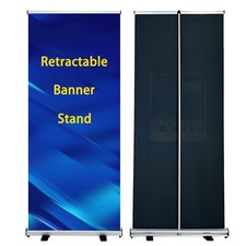 31.5"x80" Retractable Roll Up Banner Stand Pull Up Display Stand Only 