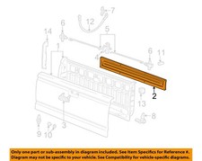 Ford Oem 93-05 Ranger Pick Up Box Tail Gate-inner Cover 2l5z8343121aa