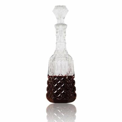 EPURE 'Bohemia' Wine or Liquor Carafe Crystal-Clear Decanter, Lead-Free 35 Oz