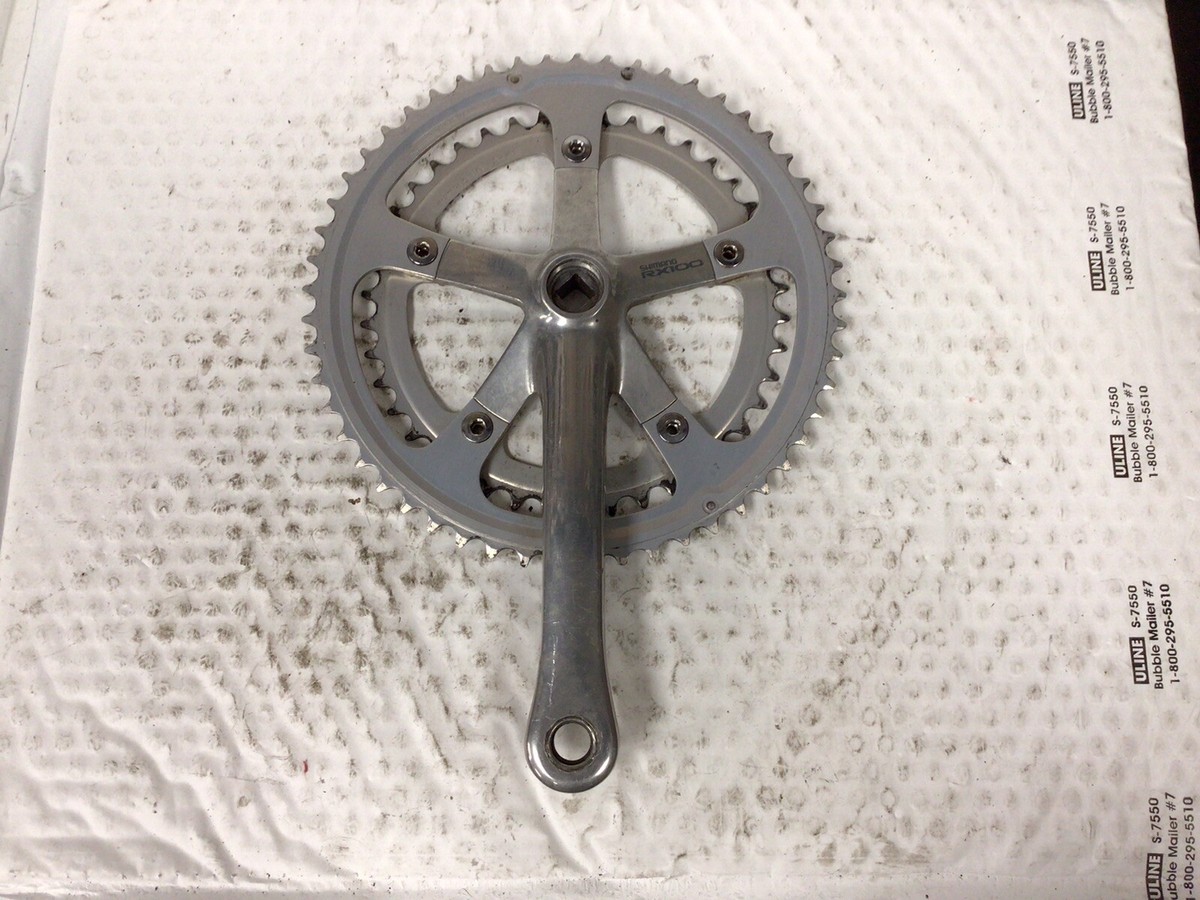 SHIMANO - nanaです。 Vintage Shimano RX100 FC-A551 Aluminum Double Crankset 170mm