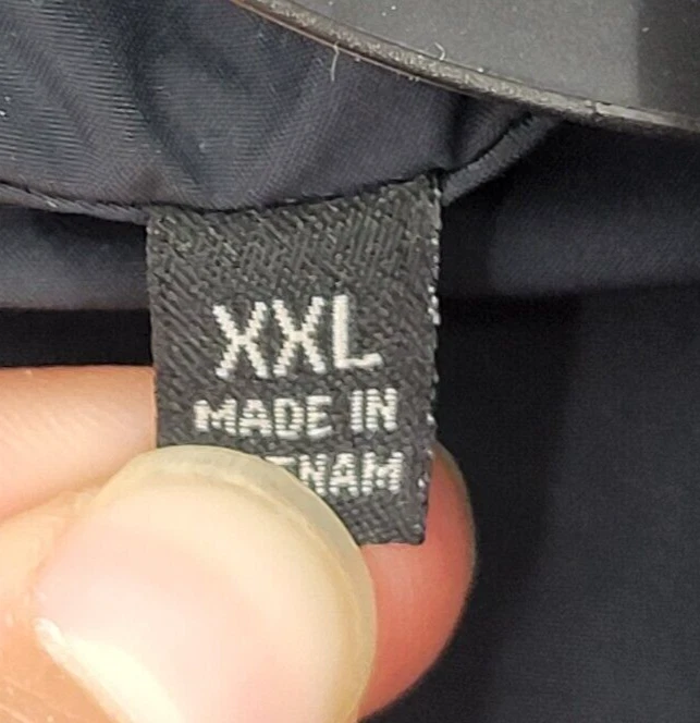 Chaqueta Tumi Tech Para Hombres XXL 2XL Azul Cremallera Bolsillos Bombardero Prendas Exteriores Abrigo Foto 4 de 4