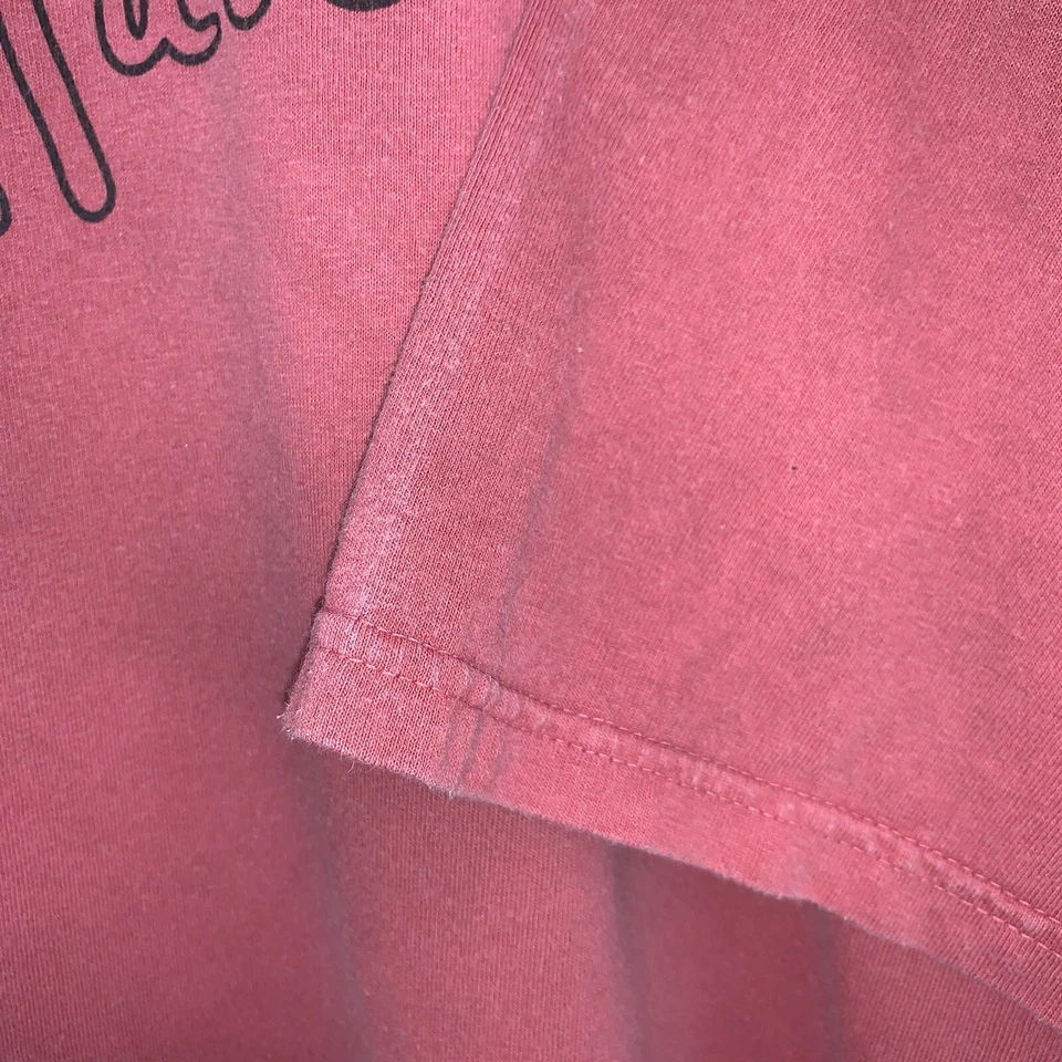 Camiseta De Colección Carlos Santana Logo Rojo Desteñido Manga Corta Talla XL Foto 4 de 4