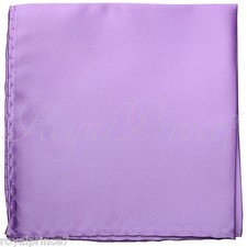 New Men's Lilac Micro Fiber Solid Handkerchief Pocket Square Hanky Wedding 100XX
