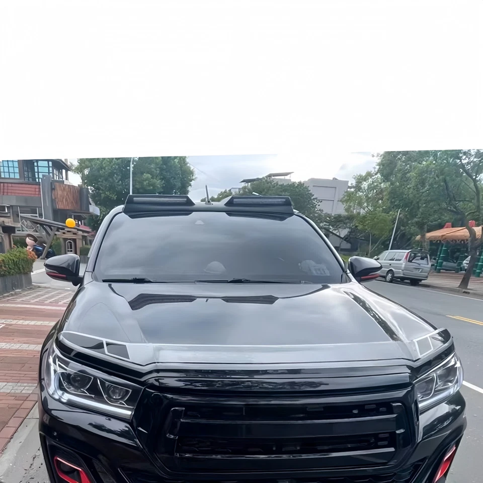 Barra de luz de techo LED DRL lámpara negra para Toyota Hilux Revo Rocco 2015-2021 nueva Foto 3 de 4