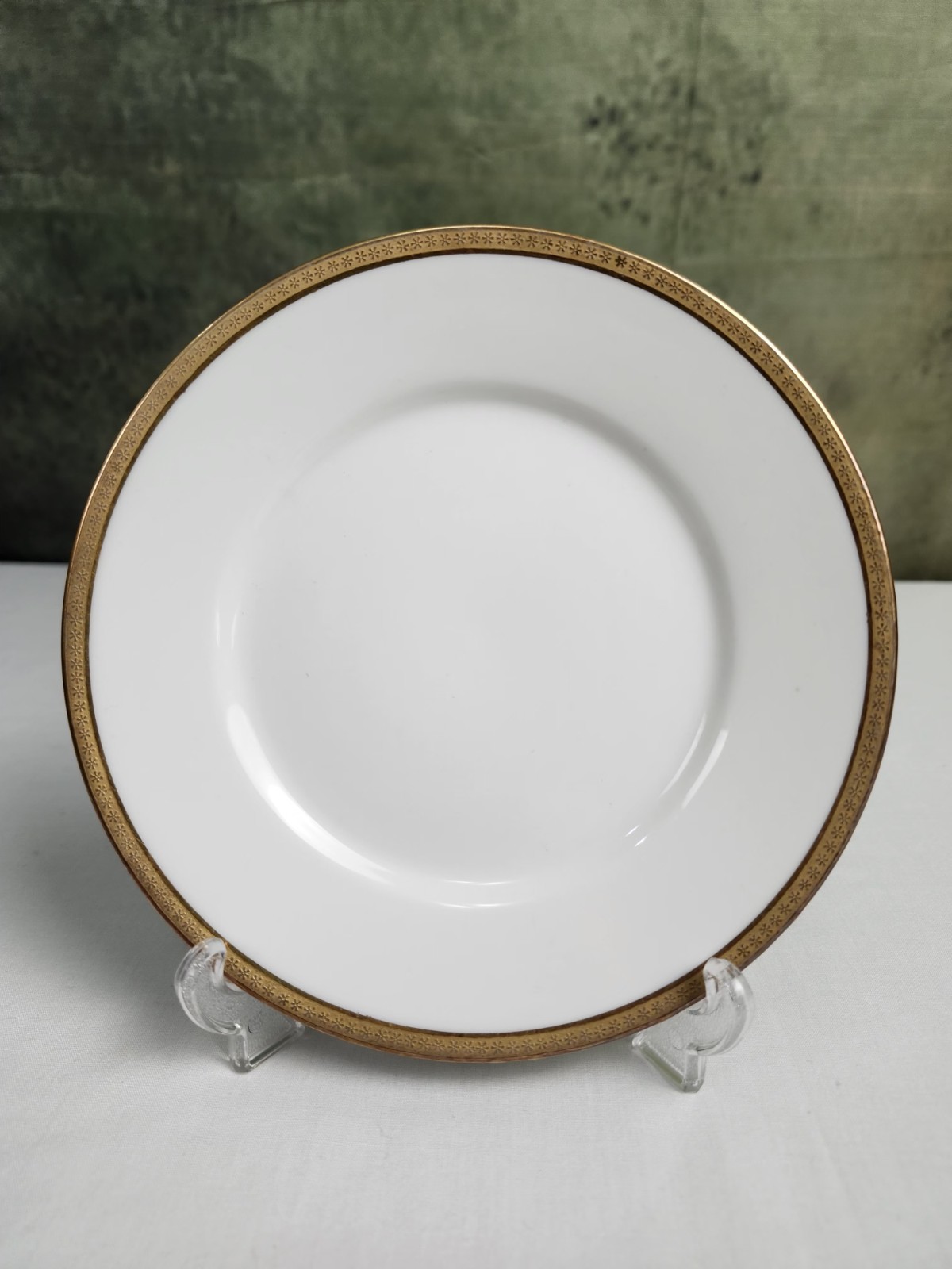 UC Limoges France Bread Plate Gold Rim 6.25