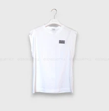 Brunello Cucinelli T shirt Top Cotton white monili Logo Size S