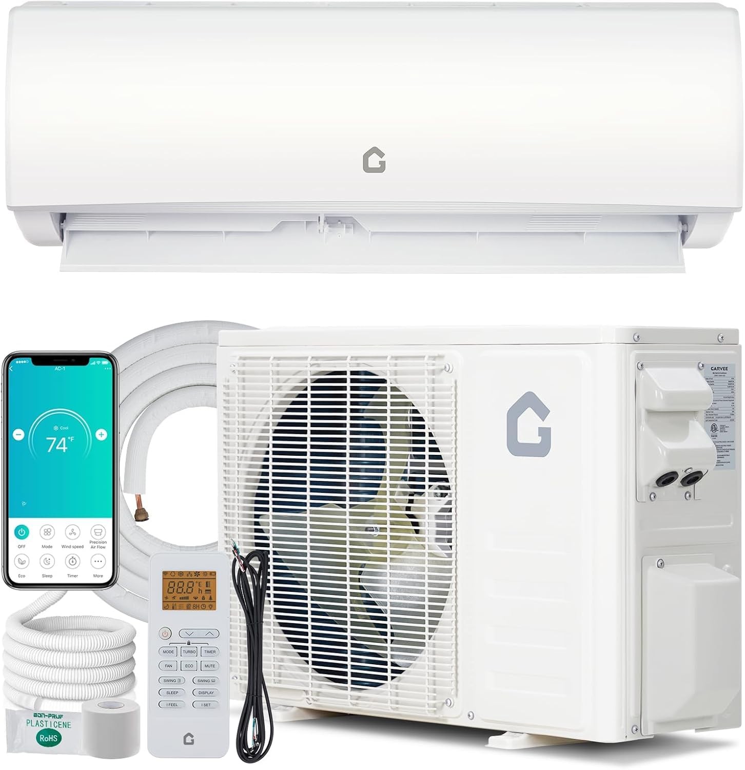 ✔️17 SEER2 17000 BTU Mini Split Air Conditioner AC & Heater Wall-Mounted 230V