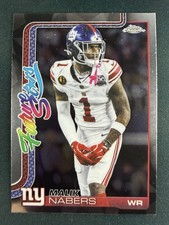 2025 Topps Chrome Football Malik Nabers Future Stars #FS-8