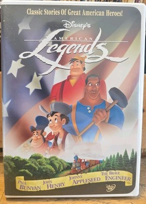 Disney's American Legends (DVD, 2002) Paul Bunyan John Henry Johnny Appleseed