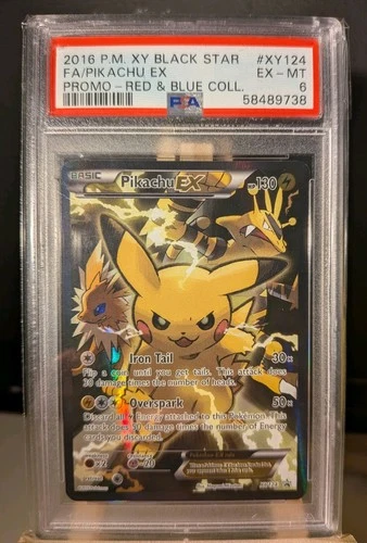Pikachu EX XY124 2016 Pokémon TCG PSA 6