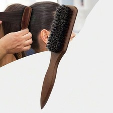 Boar Bristle Slick Back Hair Brush & Rat Tail Brush for Men & Women Styling tool