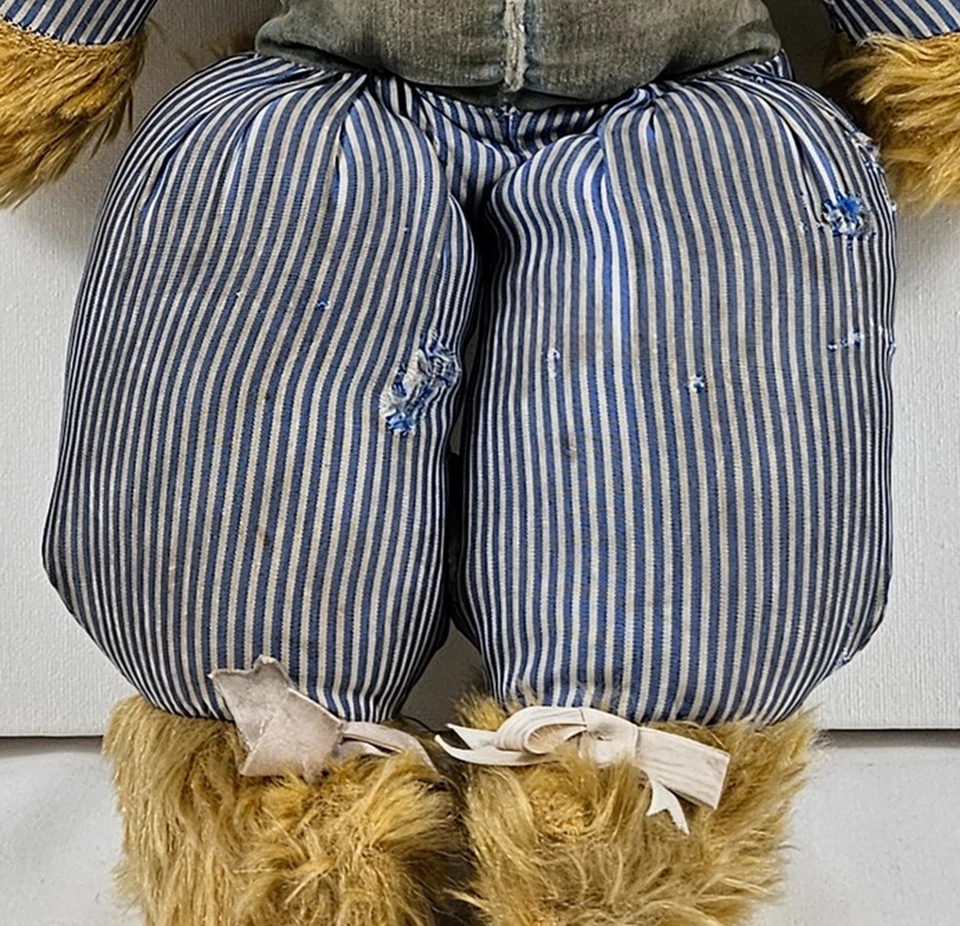 WENDY BOSTON Mohair Bear with Cloth Body w/ Label Early 1950s Design RARE & HTF - Image 4 of 4