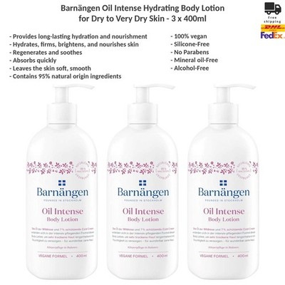 Barnangen Oil Intense Hydrating Body Lotion for Dry to Very Dry Skin 3x400ml