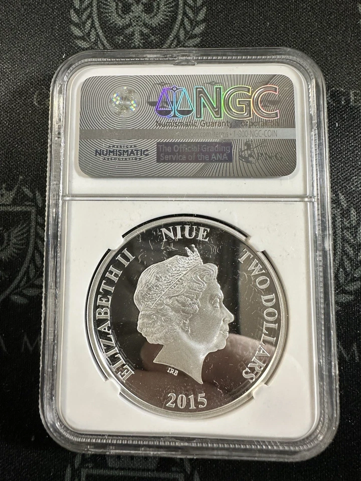 2015 Niue 1 oz Silver Proof Colored Feng Shui Phoenix NGC PF70 UC FR - Image 2 of 4