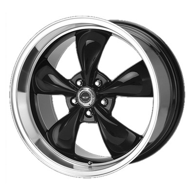 American Racing TORQ THRUST Gloss Black Machined Lip 17x9'' Rim 5X4.75+45 Each