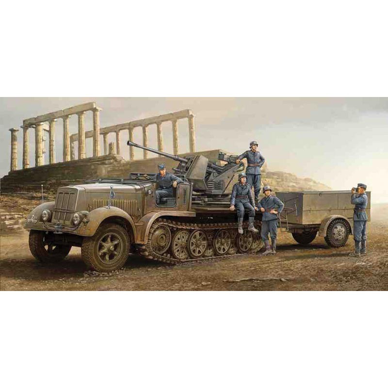 Trumpeter 1525 SdKfz 7/2 (Early) 3.7cm FlaK37 auf Selbstfahrlafette 1:35 Model