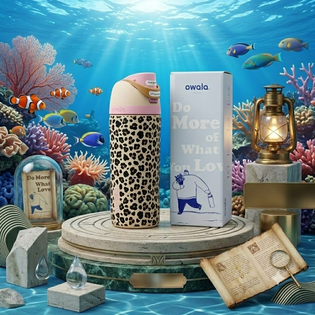 Owala Limited Leopard Print 16 Oz Insulated Water Bottle Back-to-school gift