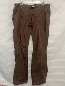 Koi Lindsey Cargo Scrub Pants Brown Size Medium Tall EUC Women's