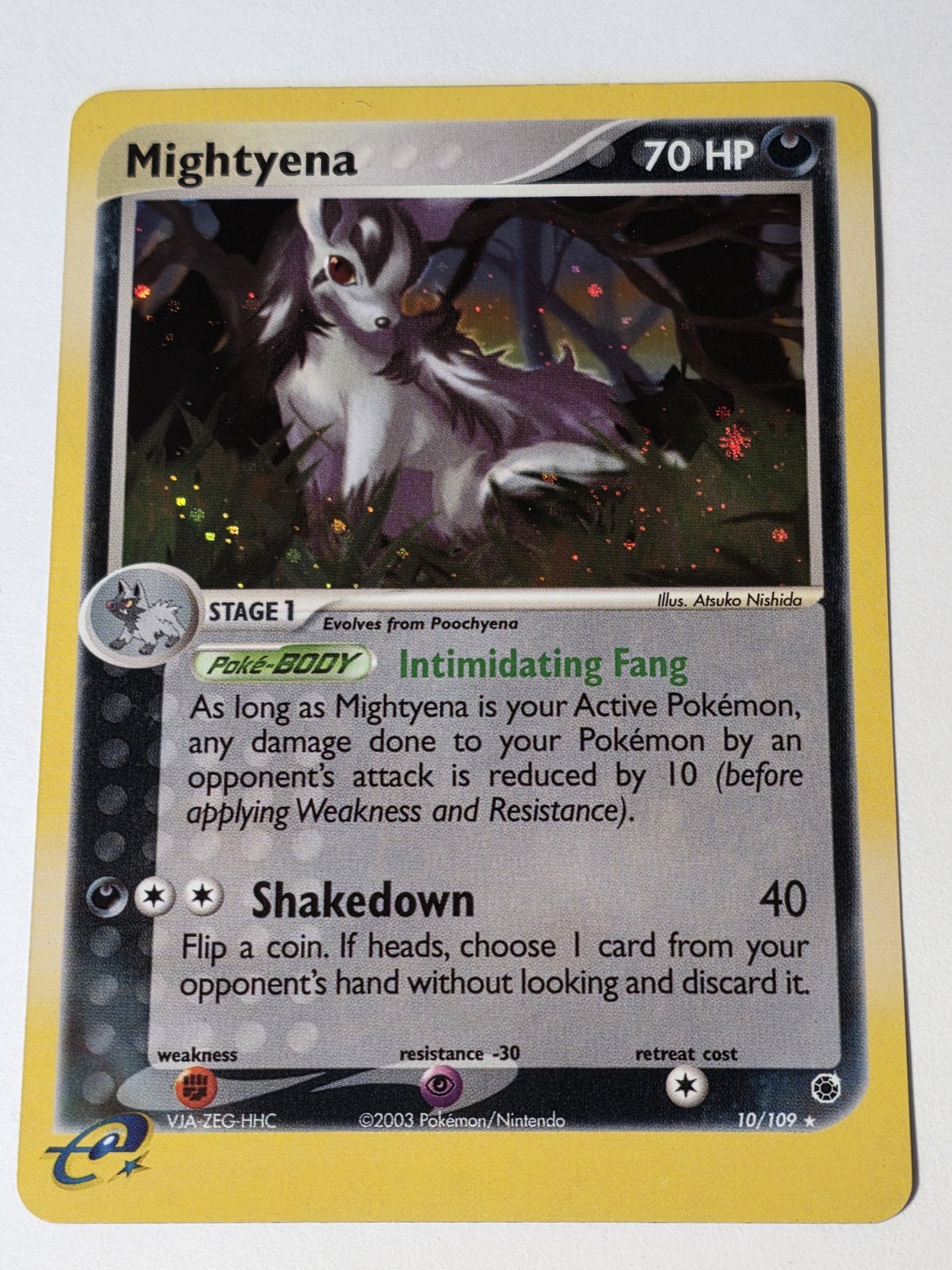 Mightyena Holo 10/109 ex Ruby & Sapphire 2003 NM Pokemon 