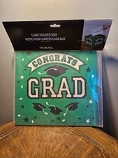 Congratulations Graduation - New Congrats Grad Card Holder Box , Green