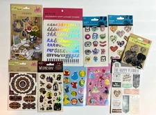 Sticker Sheet Lot Scrapbooking Sandylion Wednesday Princess Sesame Street Y2K