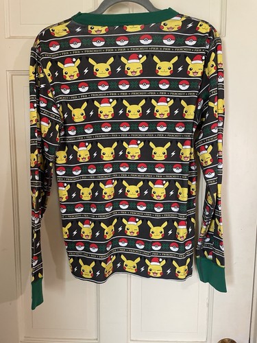 Hanna Andersson Pokemon Pikachu Santa Knit PJ Set 2 Organic Cotton Size Small - Picture 4 of 12