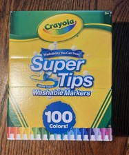 Crayola Washable Super Tips Markers, Assorted...