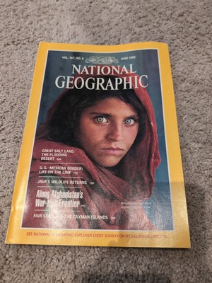 National Geographic Vol 167 No 6 June 1985 Iconic Afghan Refugee Girl Blue Eyes