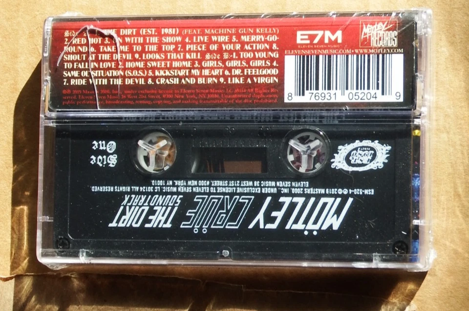 Motley Crue The Dirt Soundtrack Cassette Tape 2019 NEW SEALED netlix movie READ - Image 3 of 4