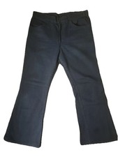 Vintage 70s Blue Levis Flare Pants Bellbottoms Talon Zipper Size 31x28