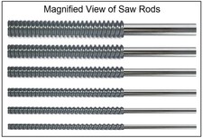 GeetarGizmos NUT SLOTTING FILE SET - 6 String Guitar - Serrated Stainless Steel