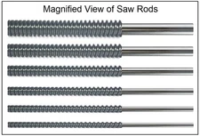 GeetarGizmos NUT SLOTTING FILE SET - 6 String Guitar - Serrated Stainless Steel