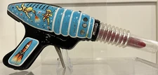 Vintage Tin Rocket Gun (Raketapisztoly), 1970, Ray Gun - Makes Sound