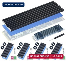 5 Pack SSD Heat Sink Cooler for 2280 SSD, nvme Heatsink with Thermal Silicone Pa
