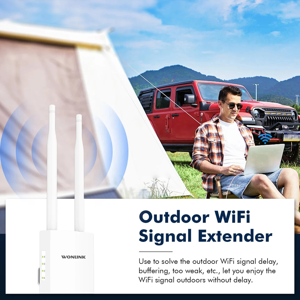 Wifi Router Signal Extender Wireless AP 2G&5.8G Ethernet Access Point Antenna - Image 2 of 4