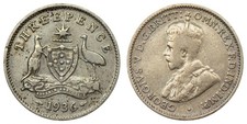 Australia - 3 Pence 1936 - George V