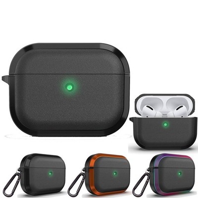 For Apple AirPods Pro/2 Aluminum Metal Case Cover Hard Shell Protective + Clip