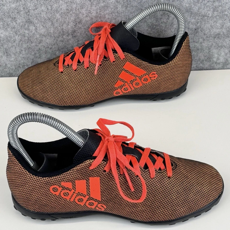 Adidas X 17.4 TF Astro Trainers UK2 boys Core Black/Solar Red/Solar Orange - Image 3 of 4