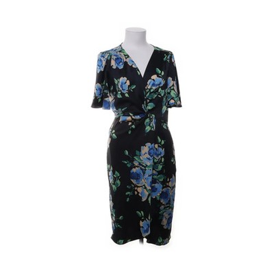 Zara Basic, Kleid, Größe: L, Schwarz/Mehrfarbig, Elasthan/Polyester, Blumen #We5