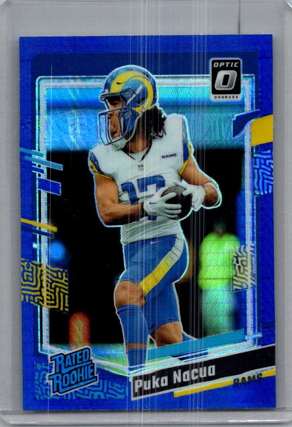 2023 Donruss Optic #238 Puka Nacua Blue Hyper